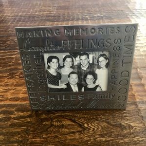 Silver Family Picture Frame - NWOT
